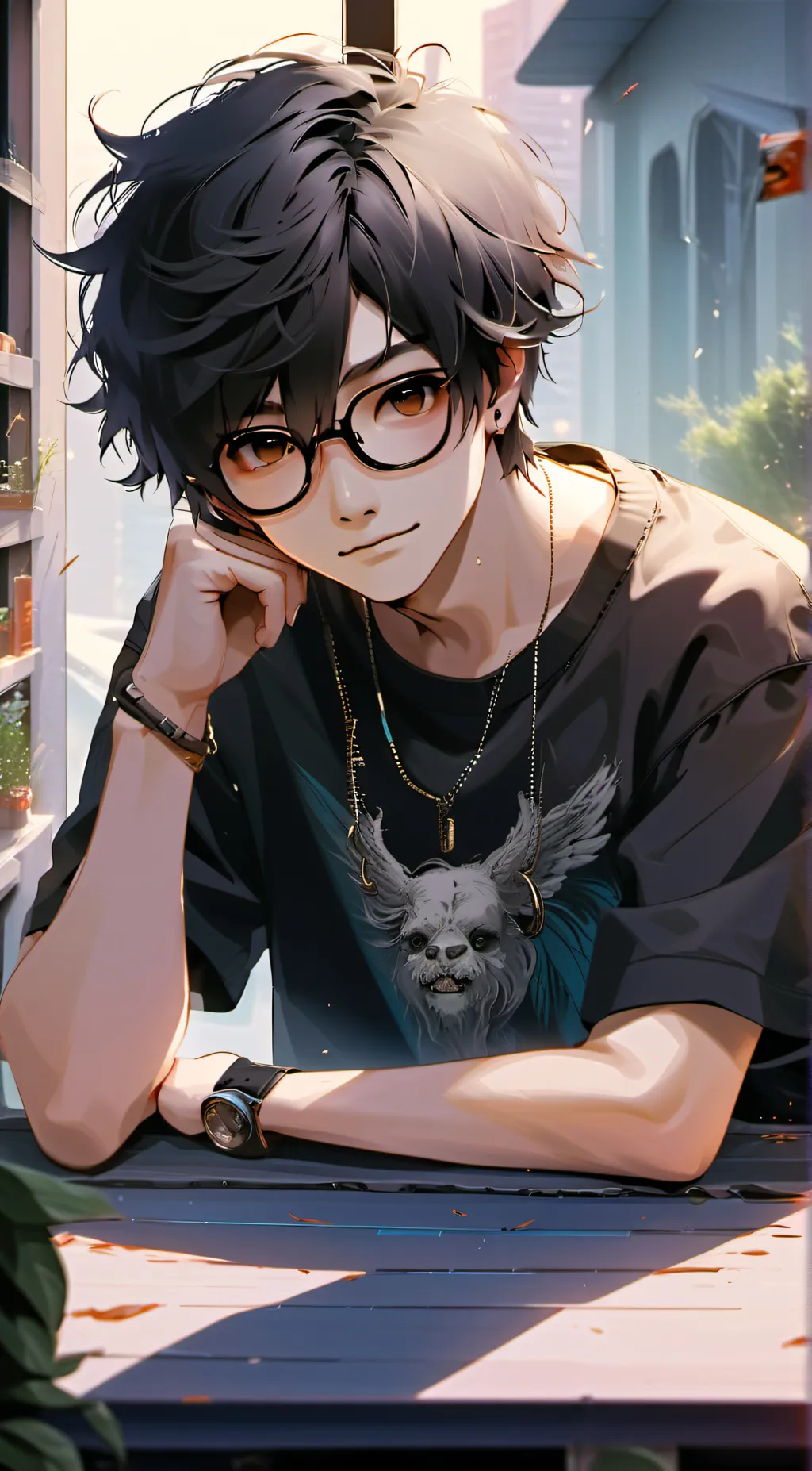 ai character: Lucas background