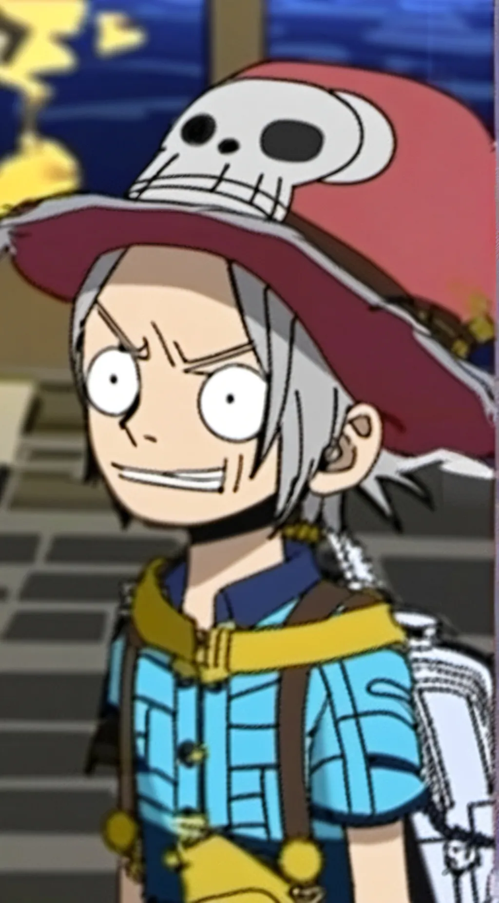 ai character: munzii p Luffy  background