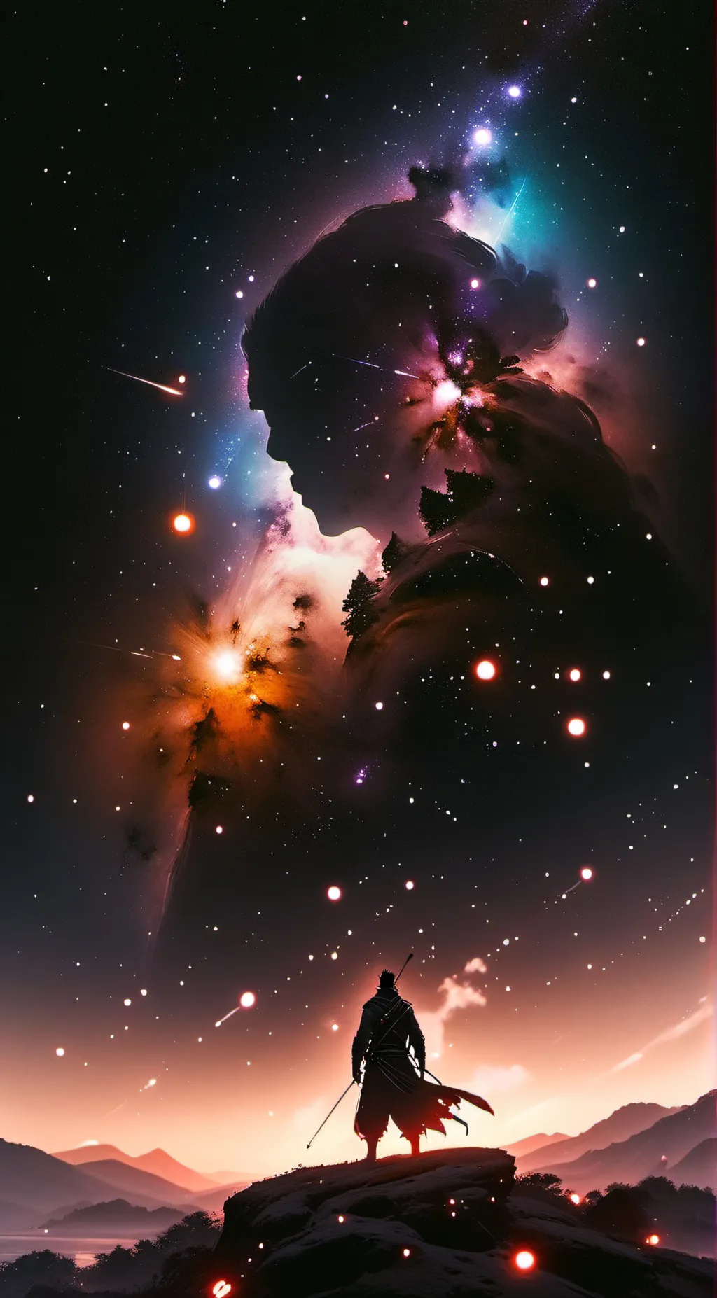 ai character: alastor in a cone! background