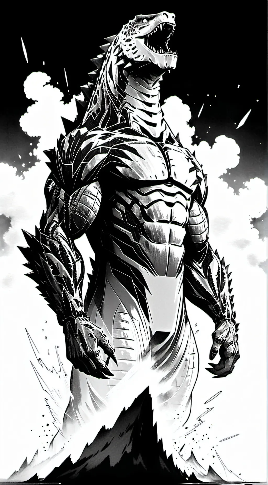 ai character: the man in  suit  background