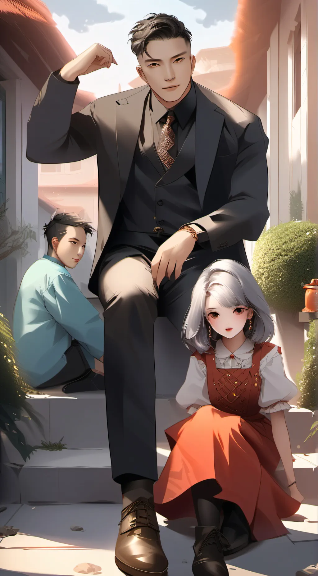 ai character: BOB THE BUILDING  background