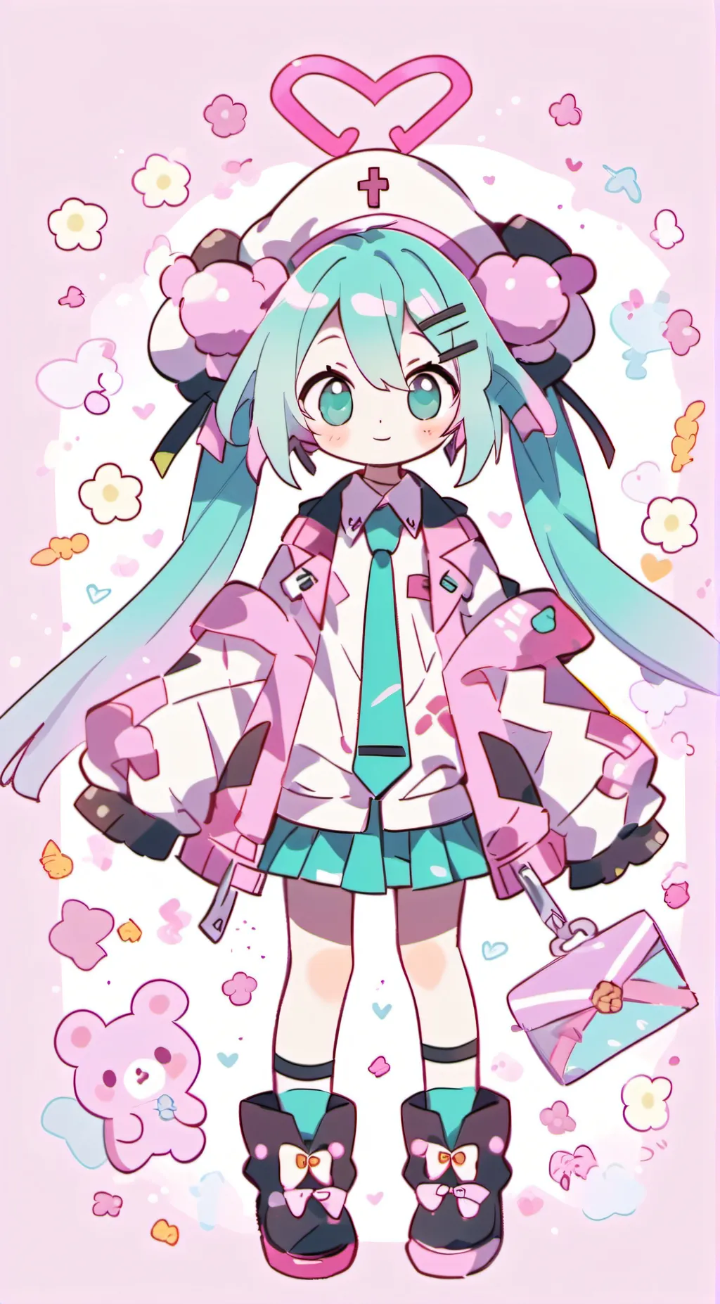 ai character: Hatsune Miku background