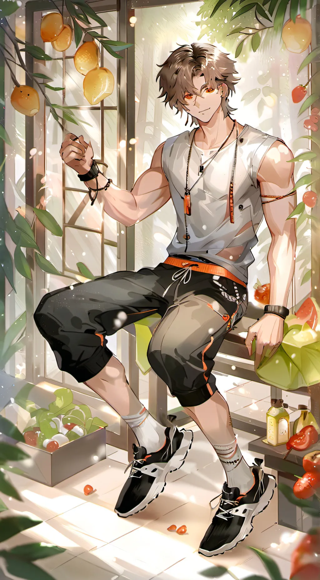 ai character: Lucas  background