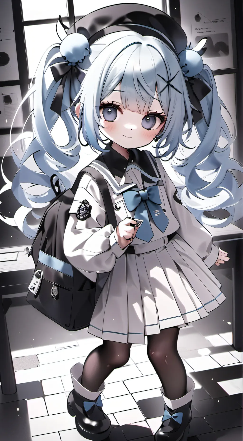ai character: little miku  background