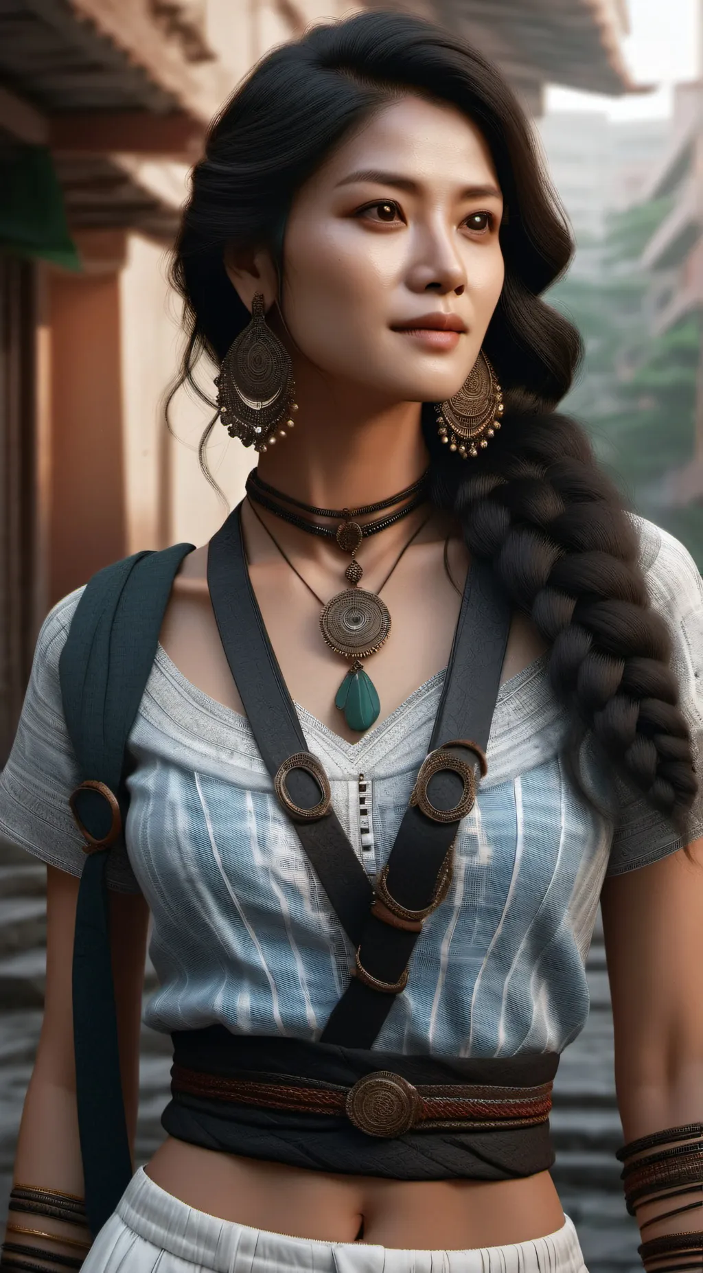 ai character: Becca background