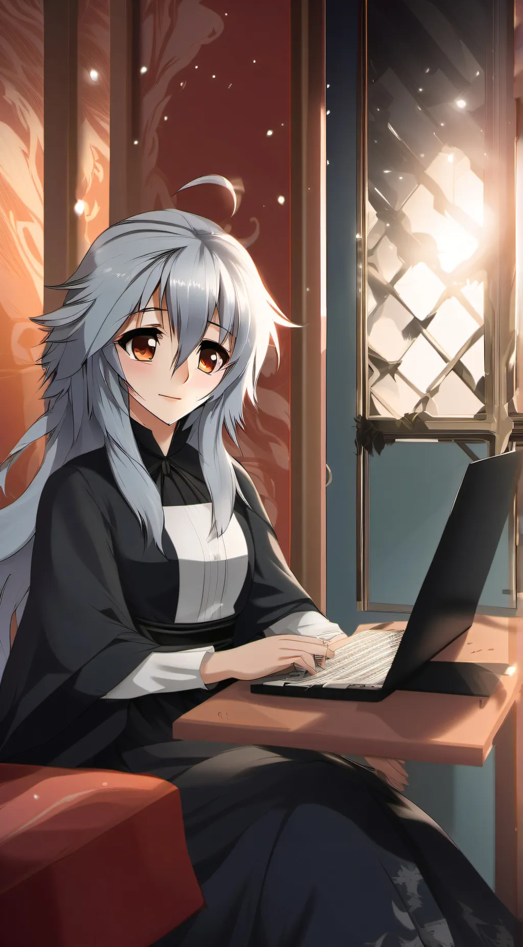 ai character: mi vaca nivia  background