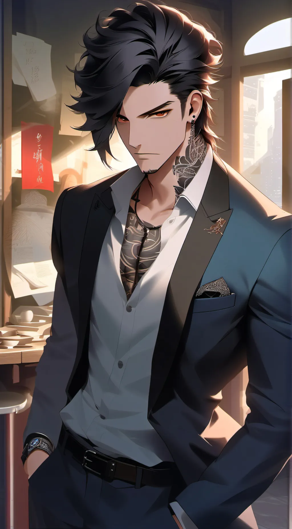 ai character: Luke background