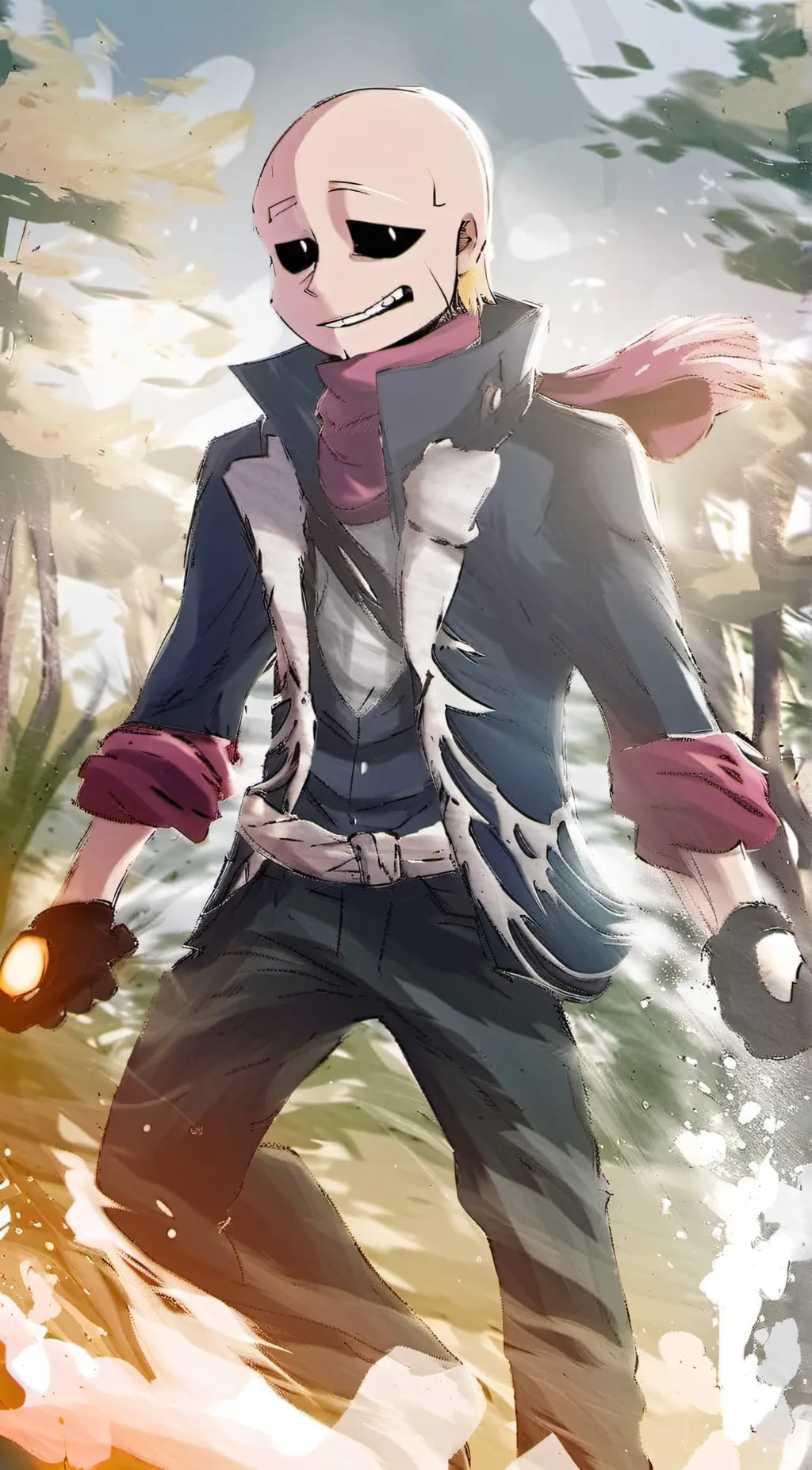 ai character: SANS background