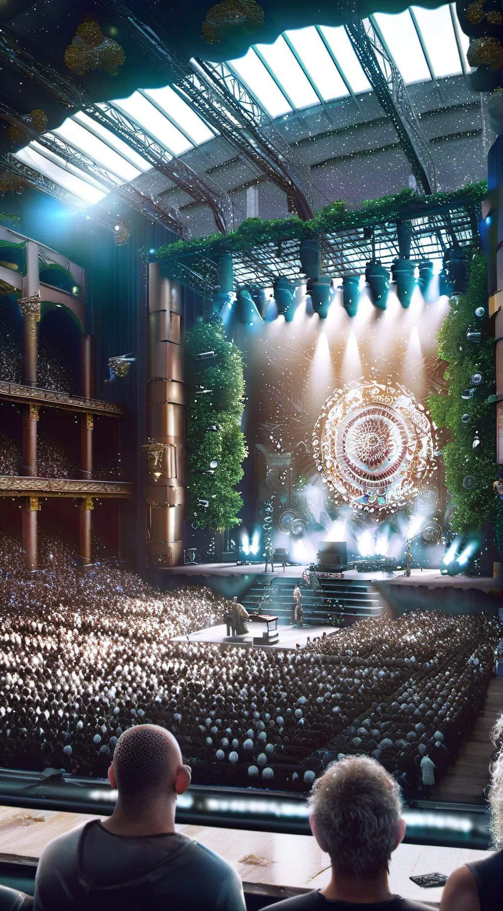 ai character: HH concert background