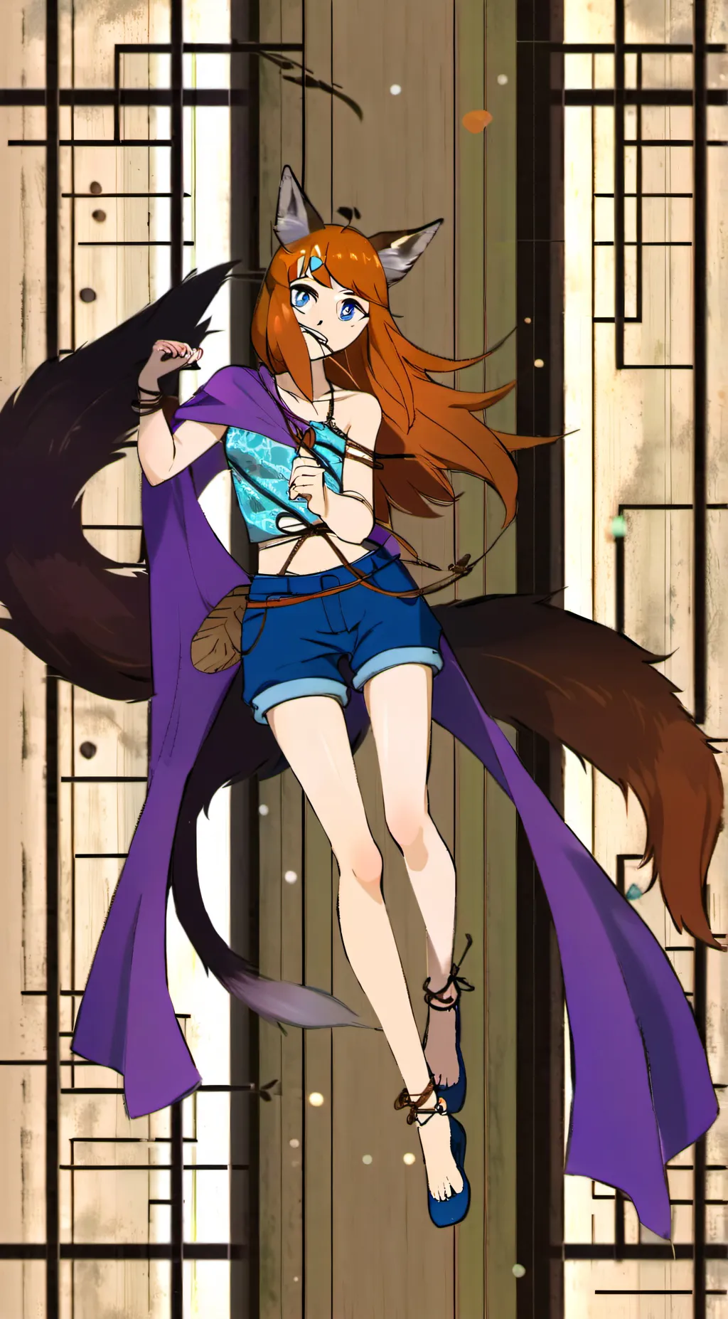 ai character: Caught! background