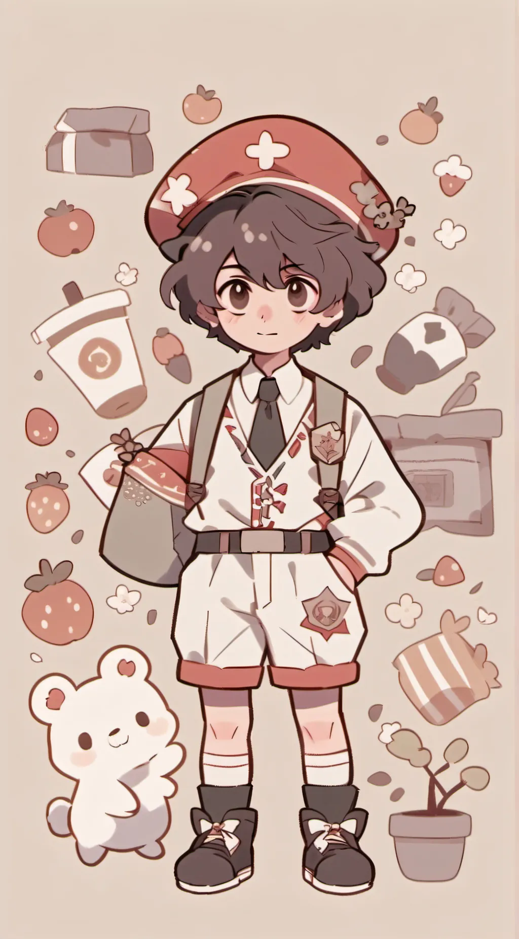 ai character: Stranger things background