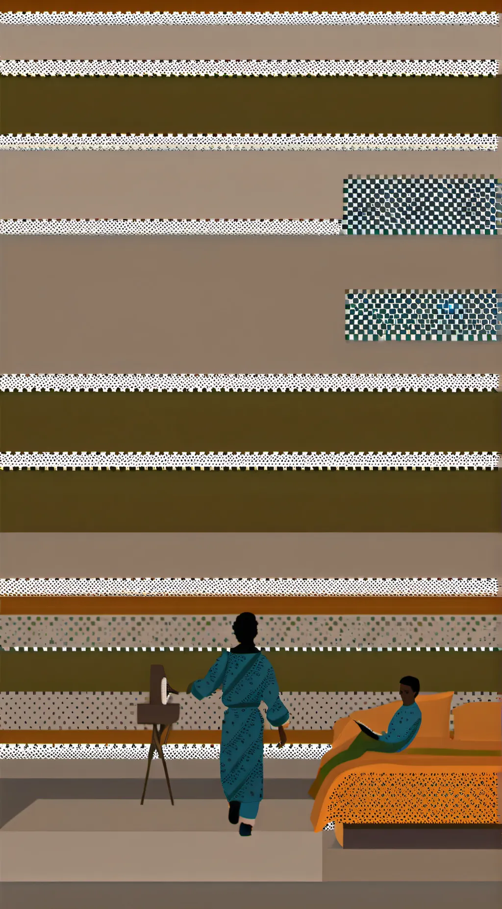 ai character: sleepover background