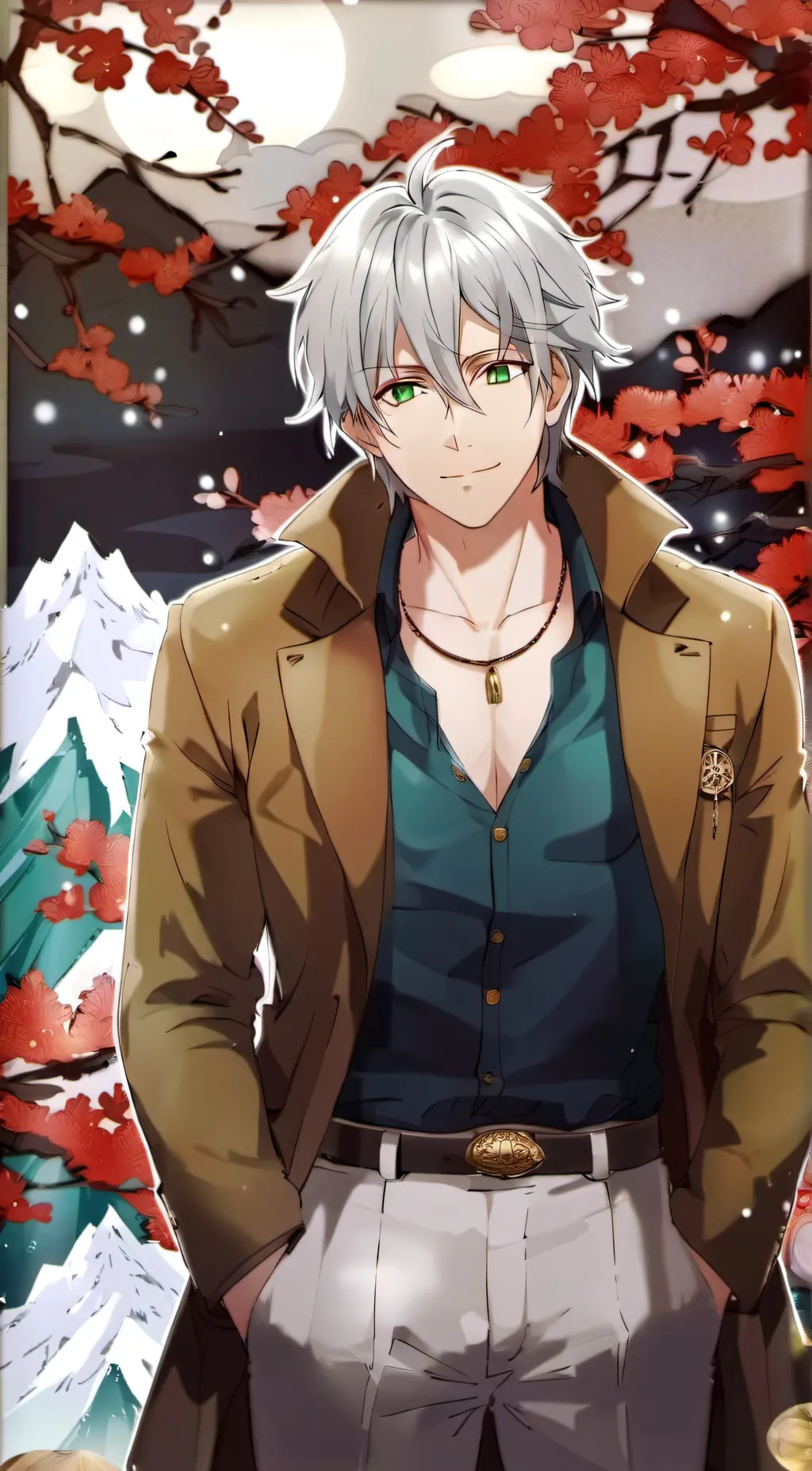 ai character: Lime Latte background