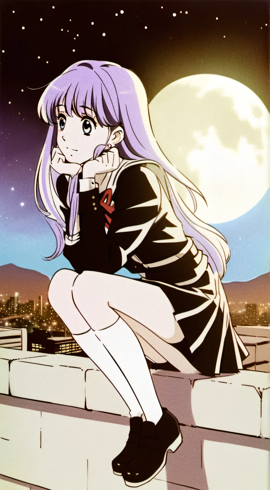 ai character: Lunar background