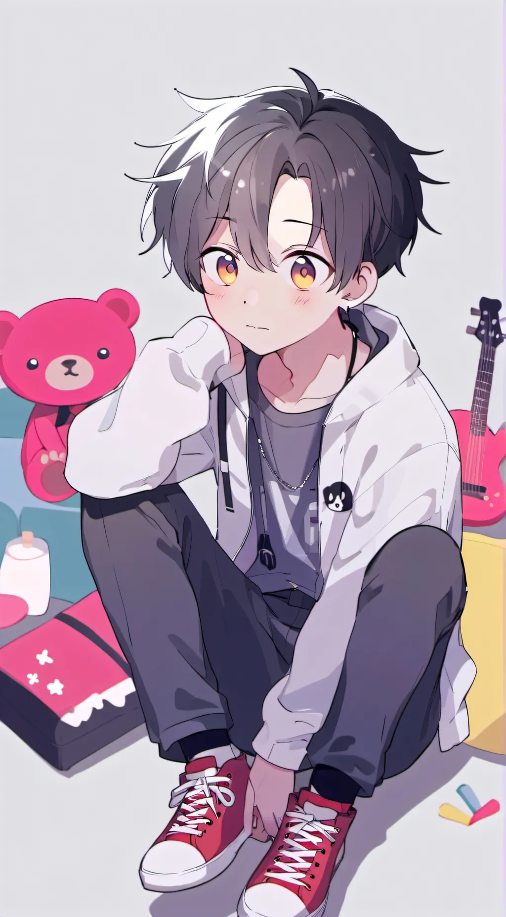 ai character: Blue🩵 background