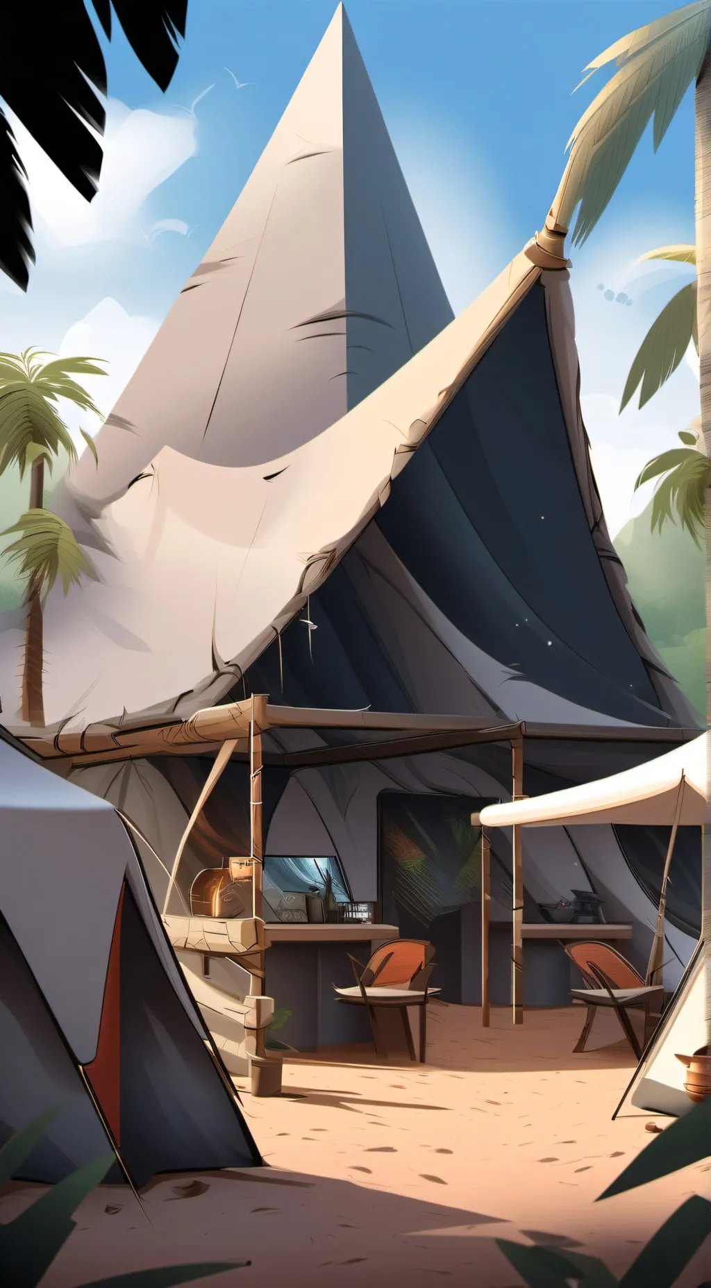 ai character: camp fam background