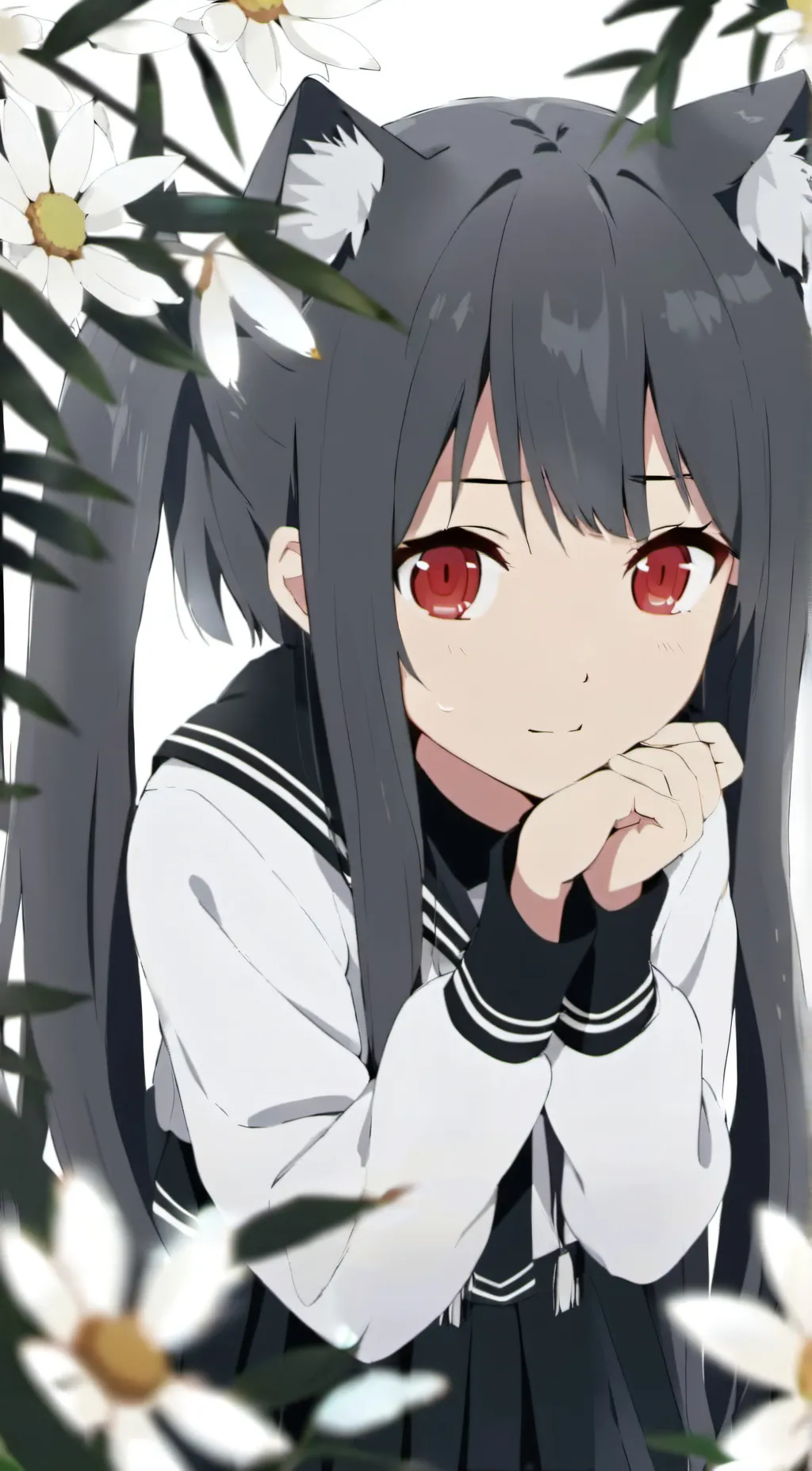 ai character: angy neko background