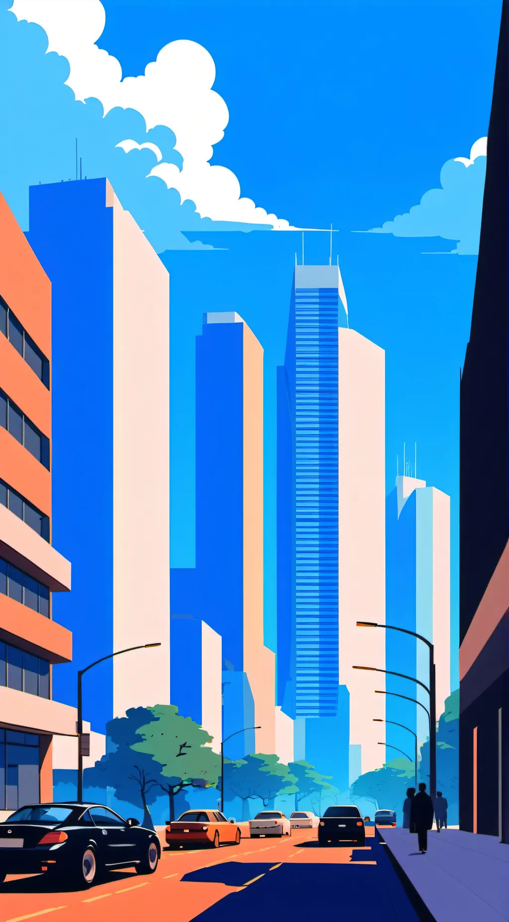 ai character: city background