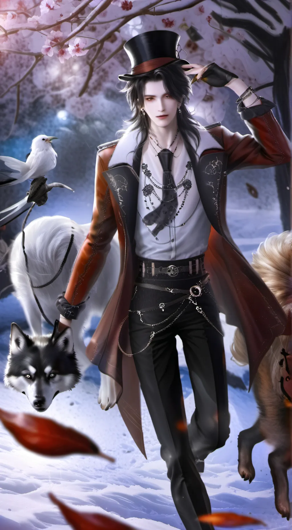 ai character: Alastor want husk background