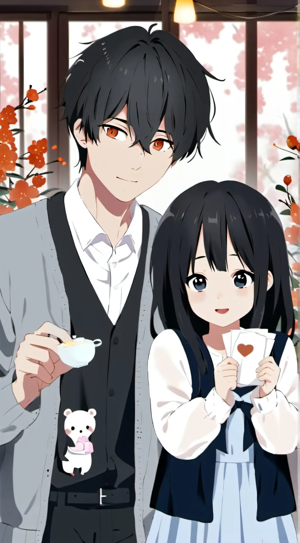 ai character: father and son background