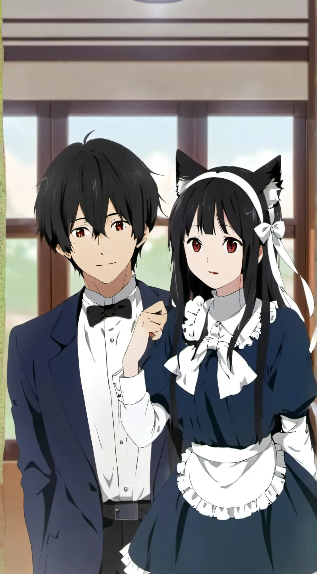 ai character: LeO, and NyNa background