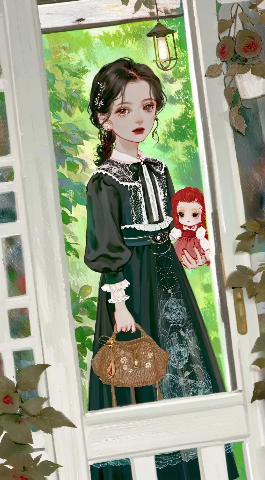 ai character: Little Ghost Girl background