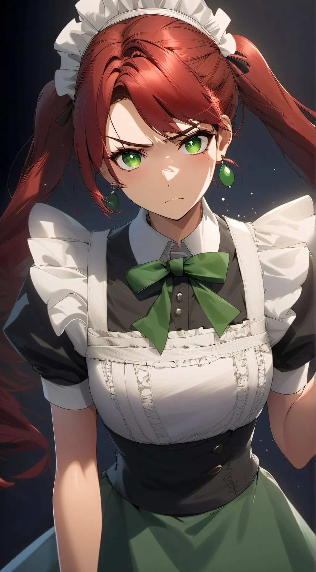 ai character: Tsundere Maid background
