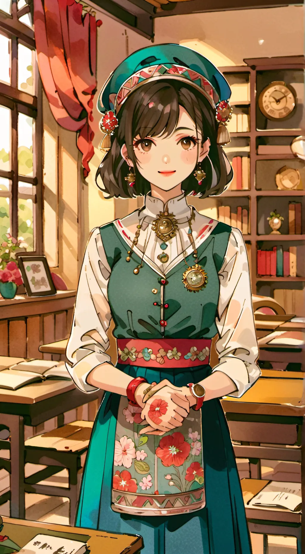 ai character: Mrs Addison  background