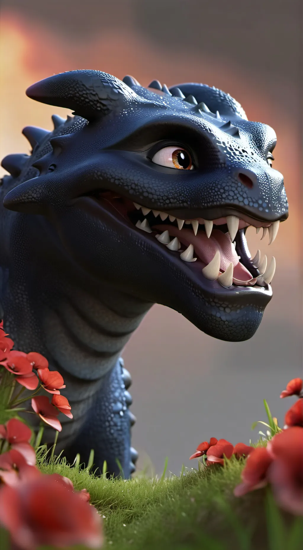 ai character: Toothless vore background