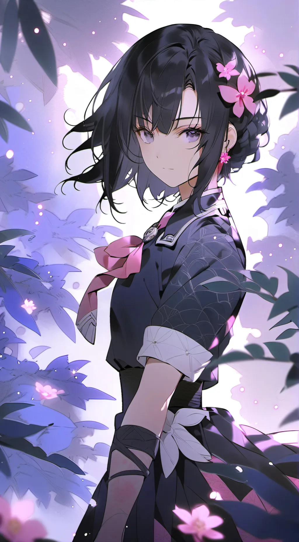 ai character: Mochi Hydrna 🌸🍡🌺🩷 background