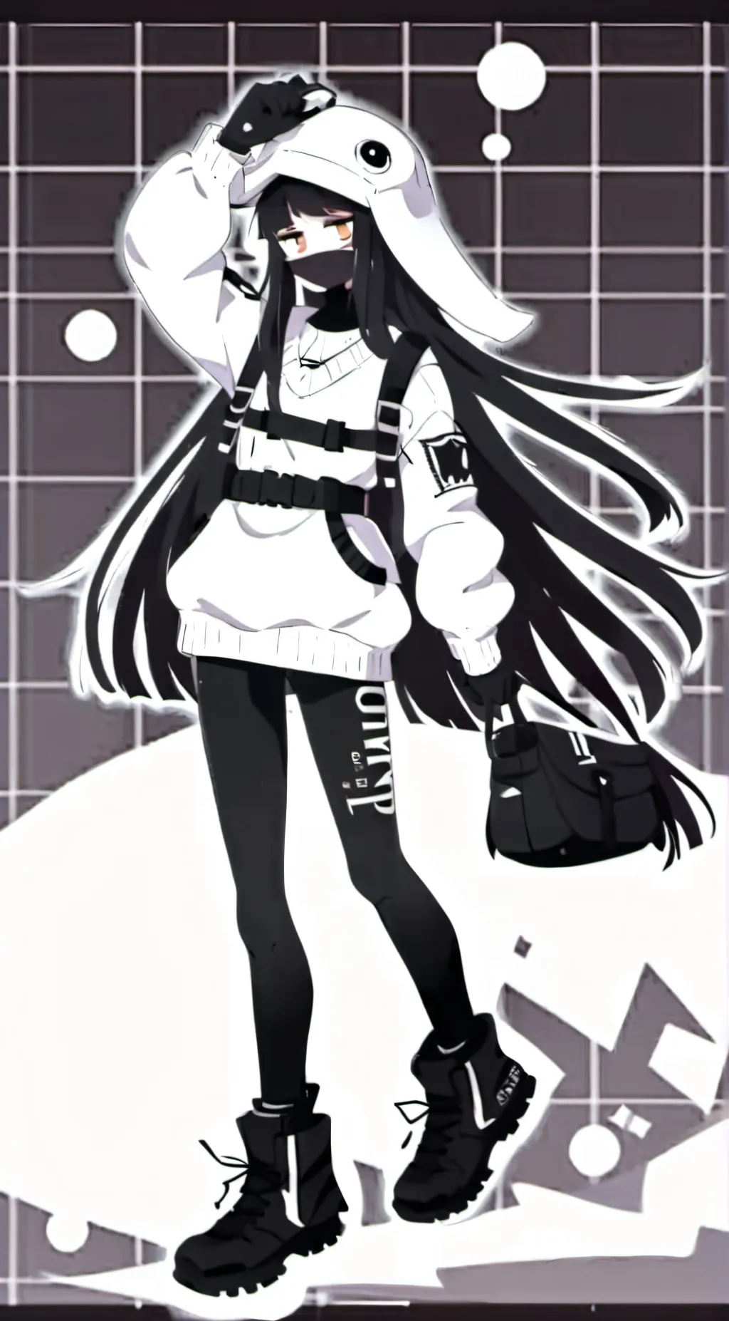 ai character: Miss circle  background