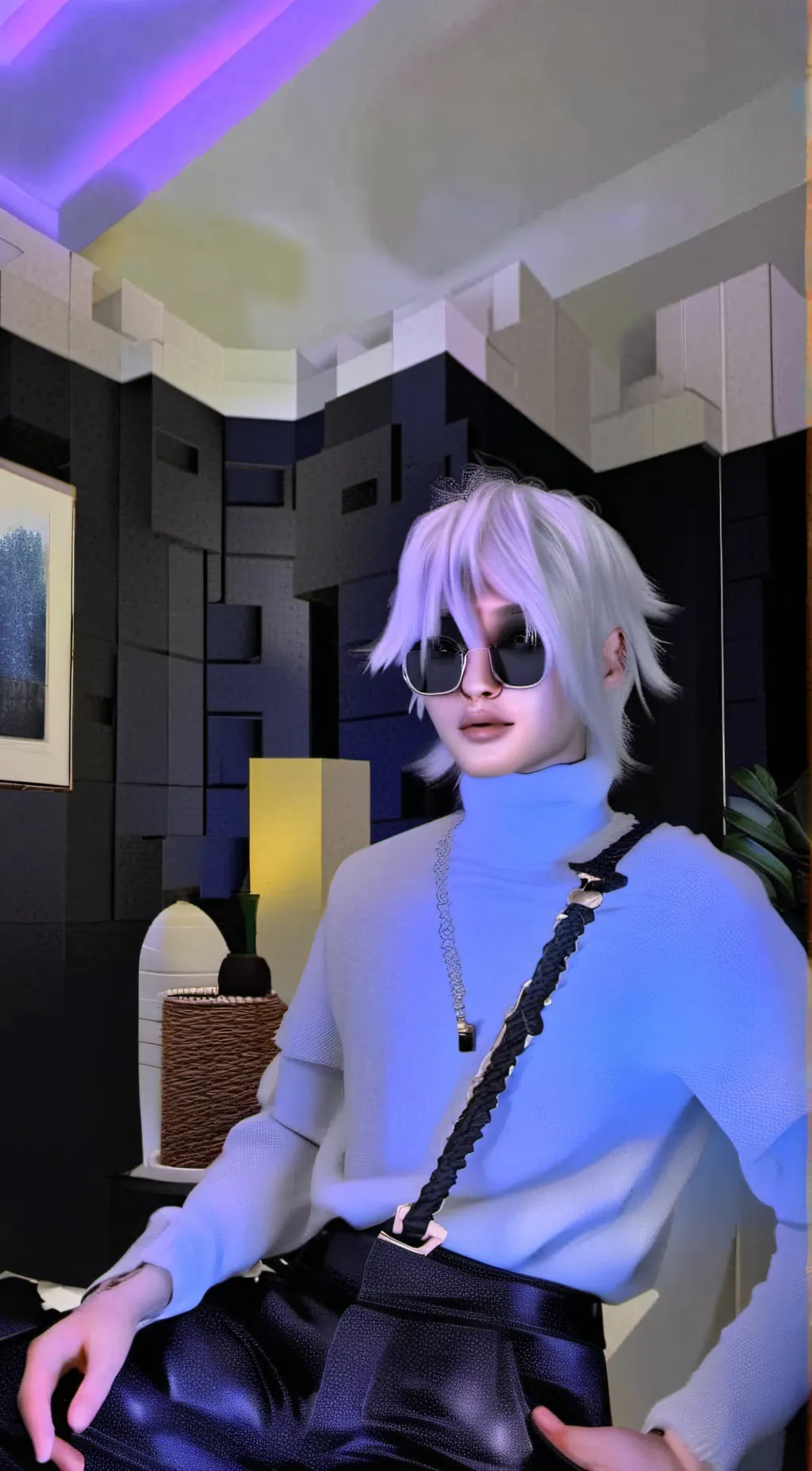 ai character: 🕴gojo🕴 background