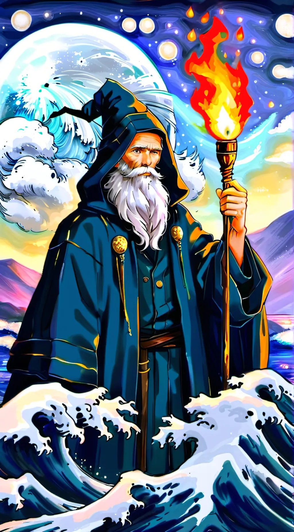 ai character: Wizard Dhone background