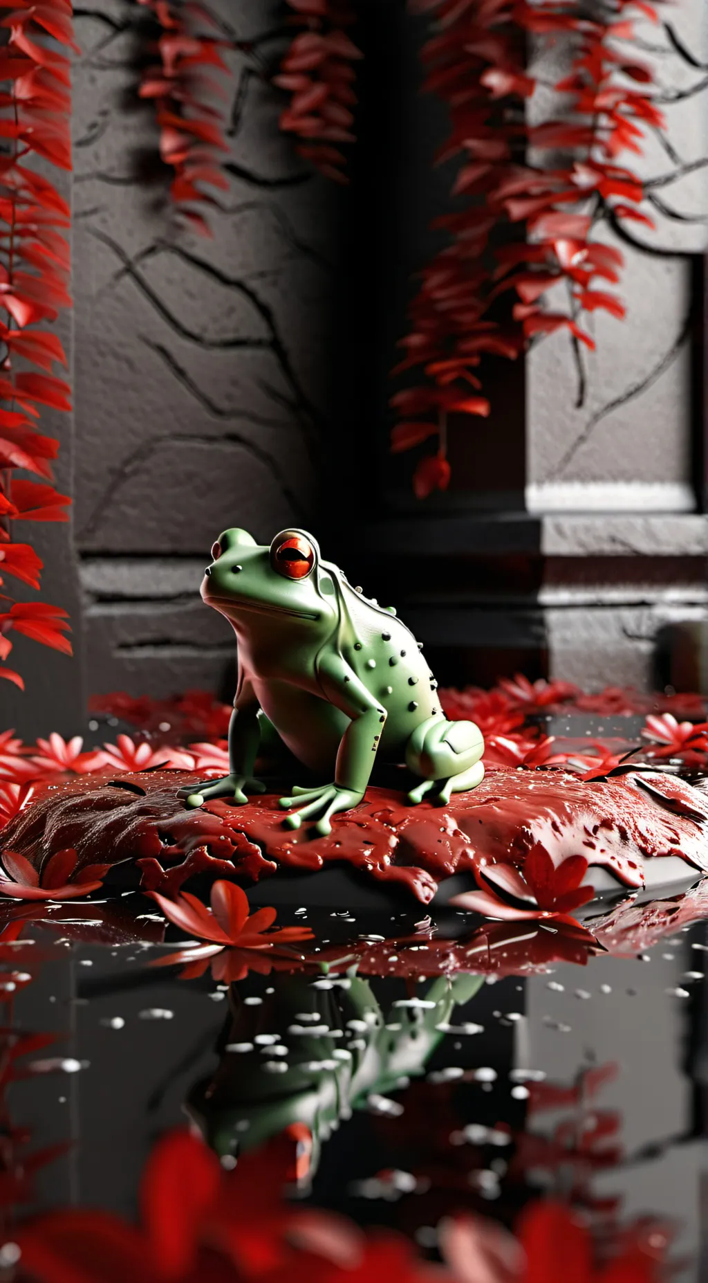 ai character: Amber background