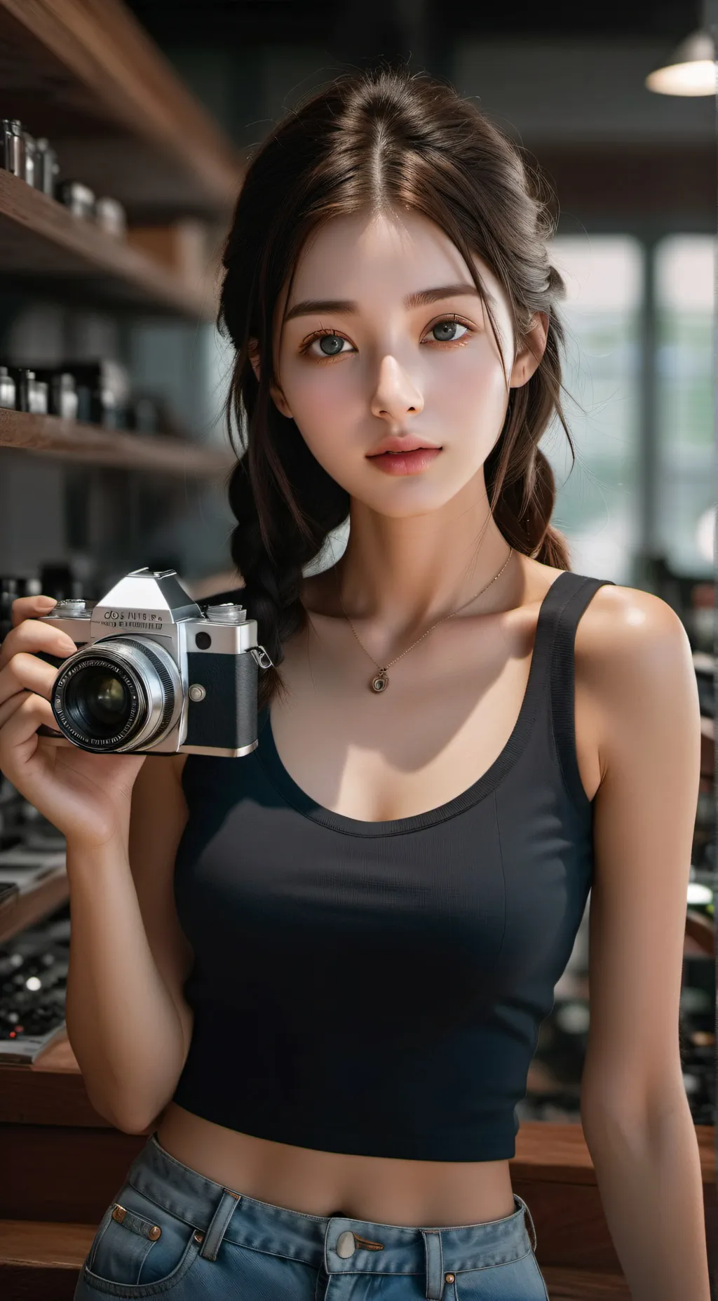 ai character: Beatriz background