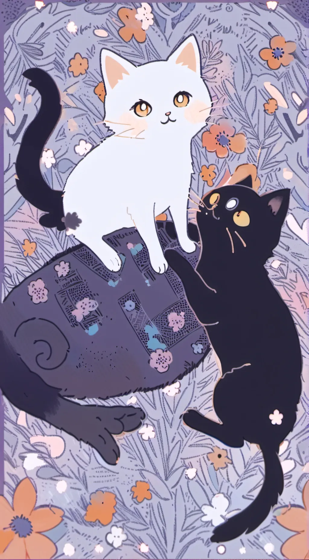 ai character: Star and moon background