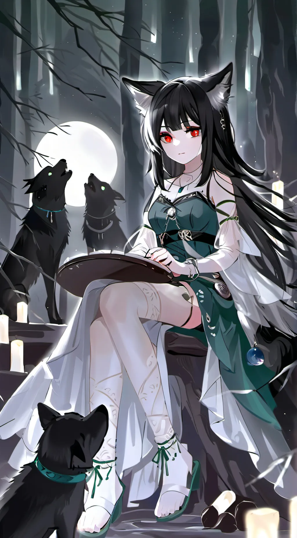 ai character: Luna background