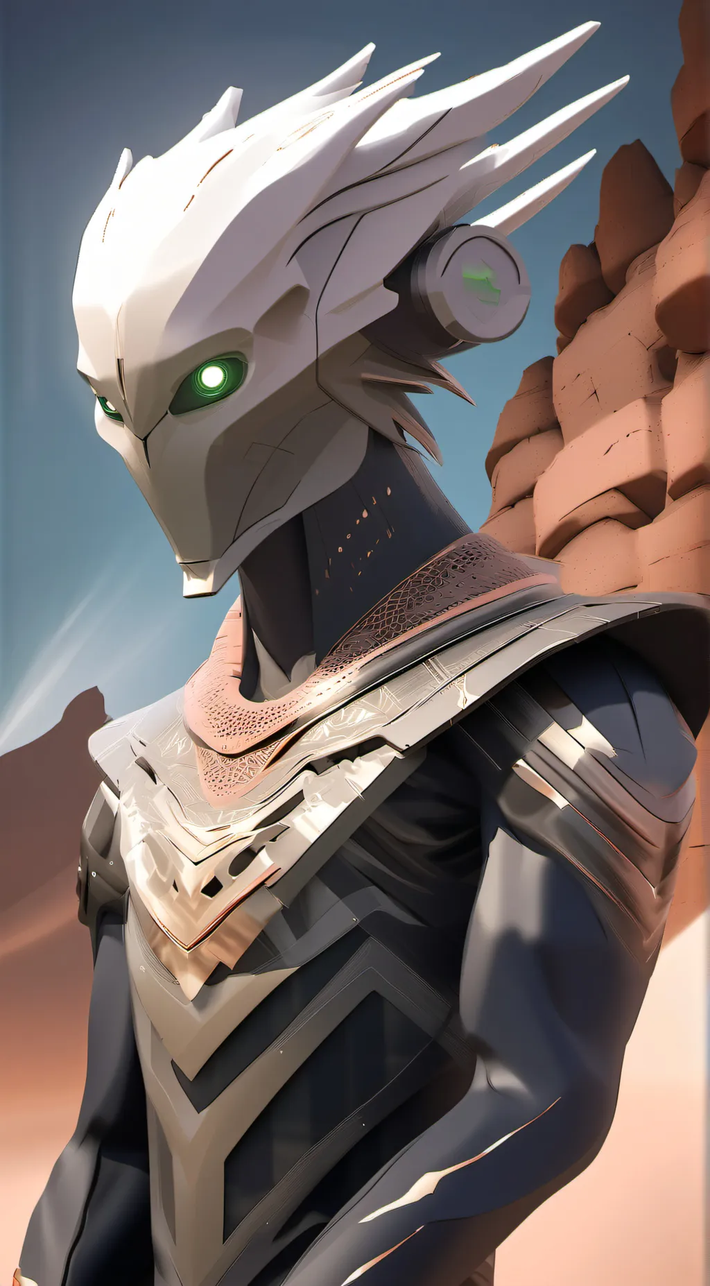 ai character: Alien  background