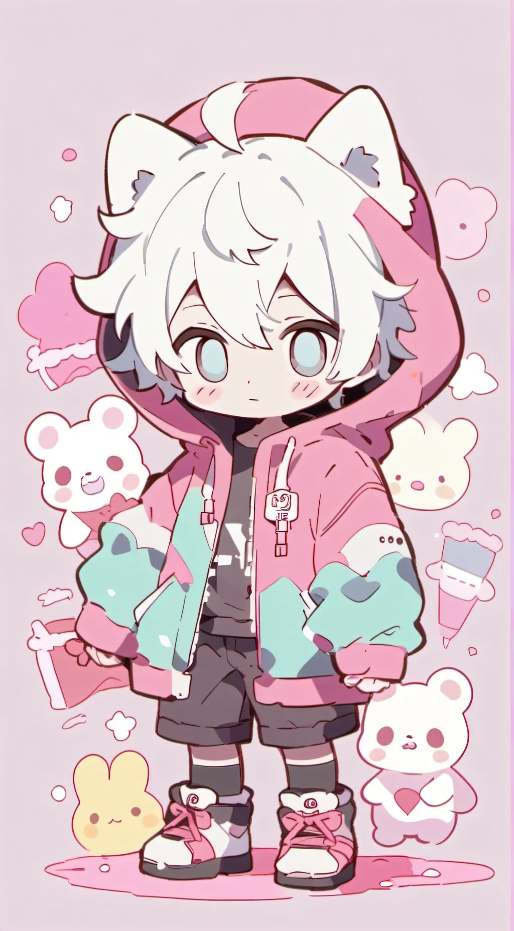 ai character: JJK AND MHA background