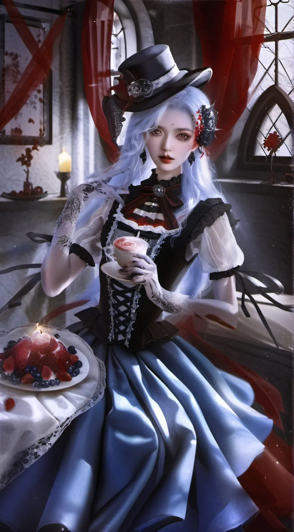 ai character: huggy wuggy (human background