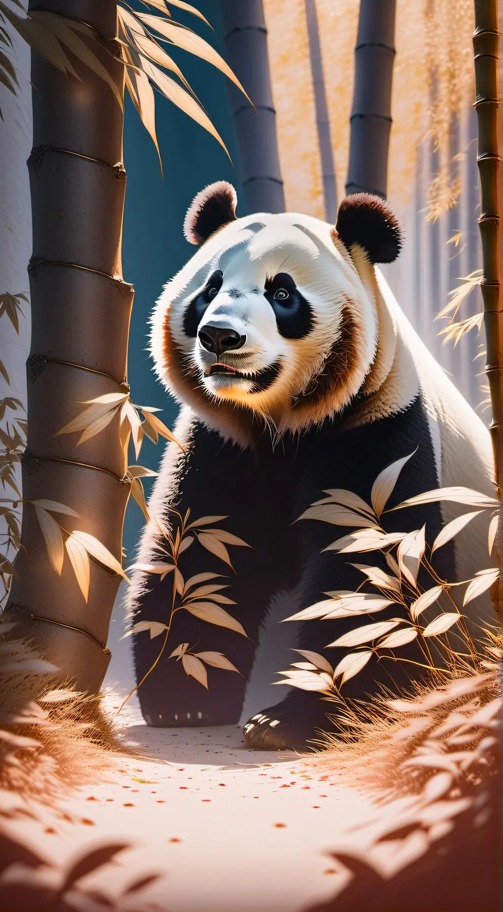 ai character: Panda background