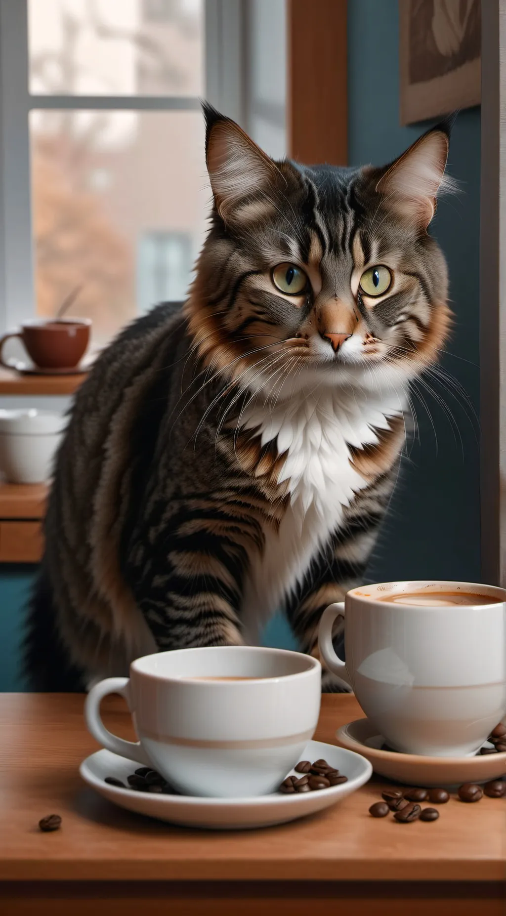 ai character: destroying cats background