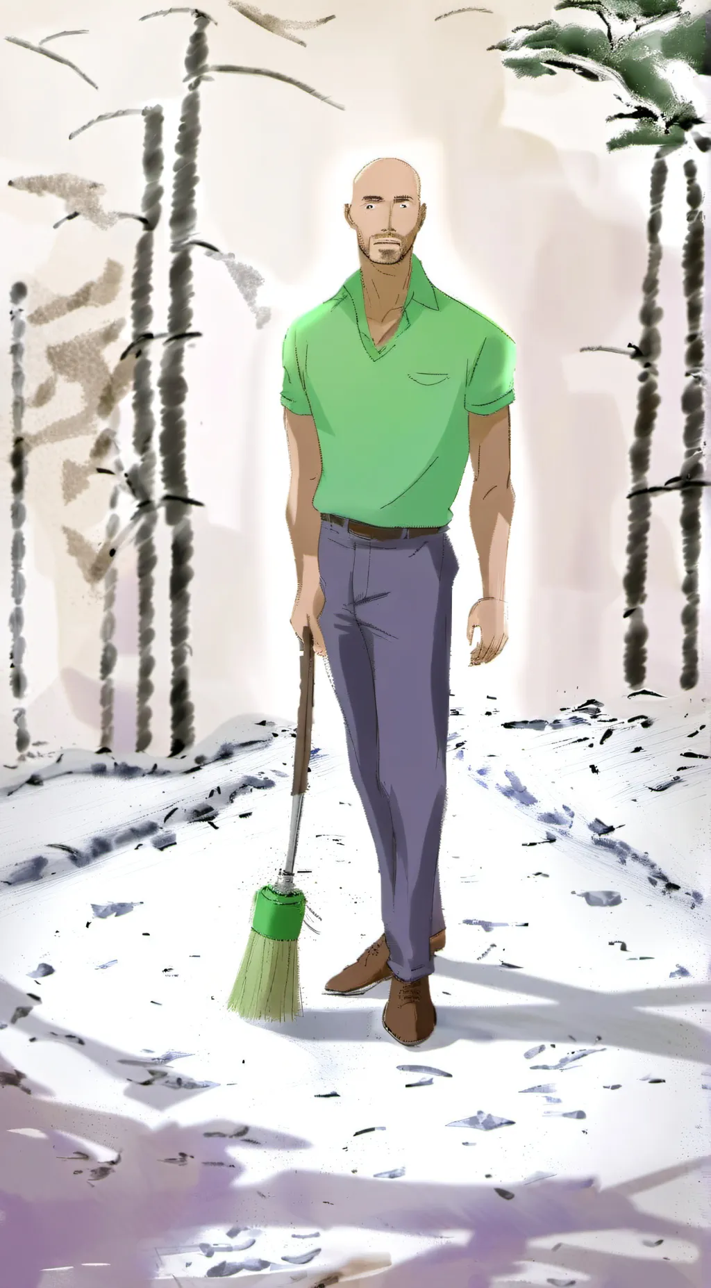 ai character: baldies basics  background