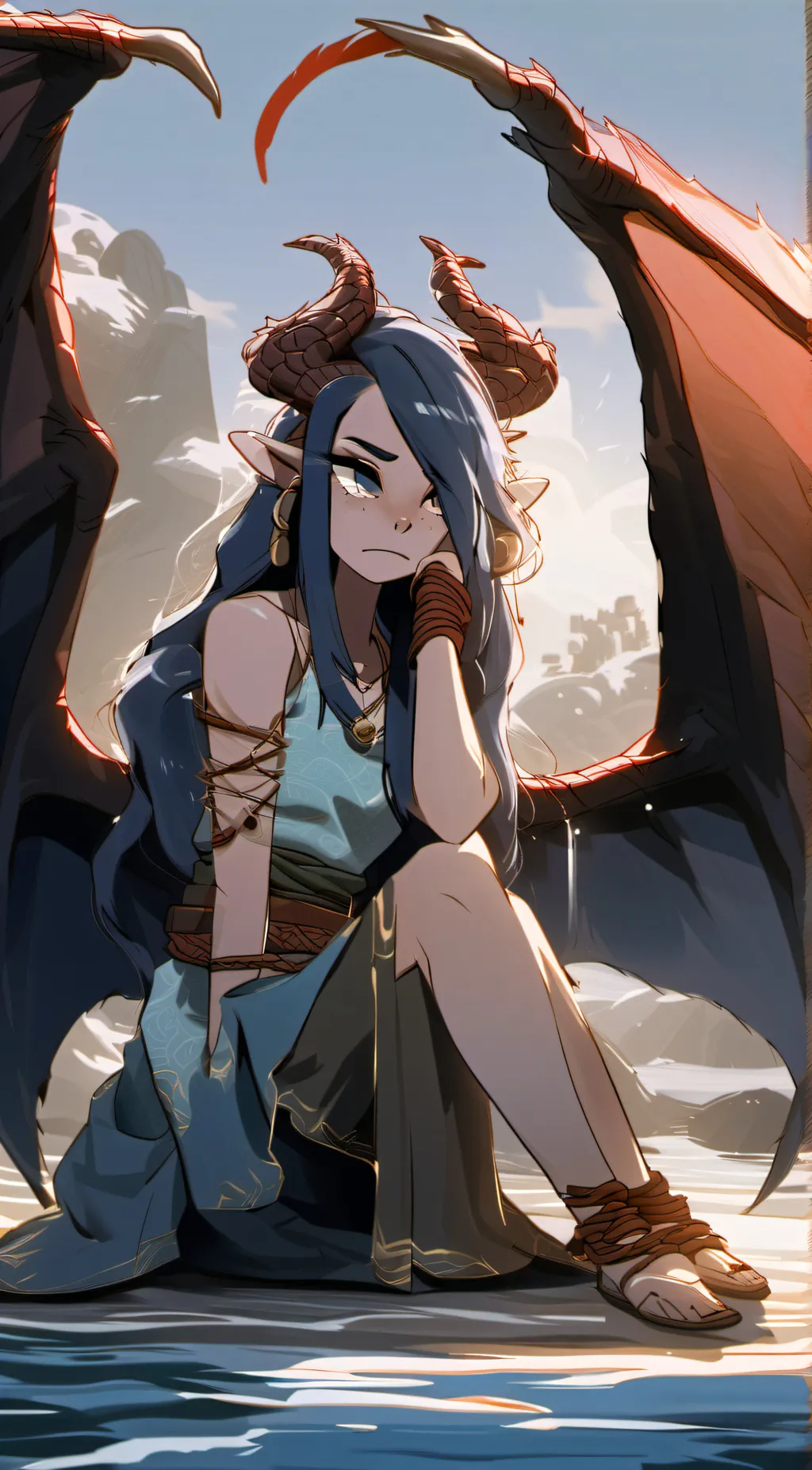 ai character: Saphhire background