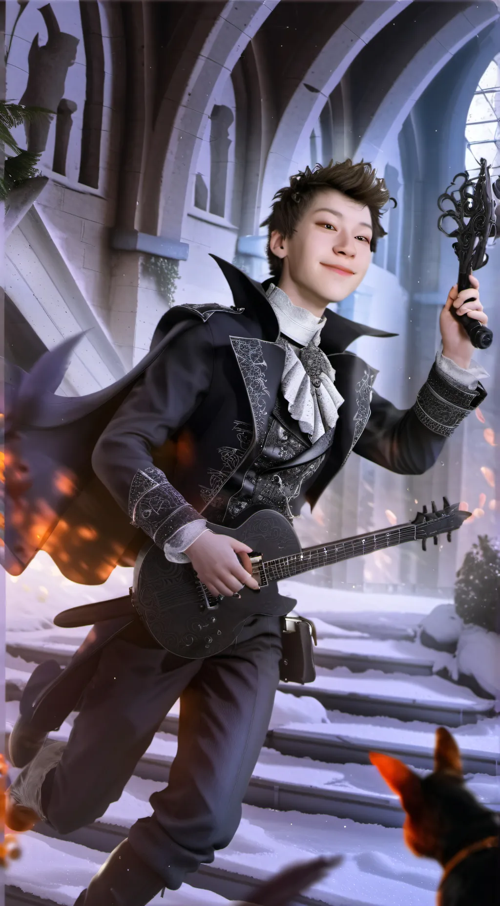 ai character: Mazen issa  background