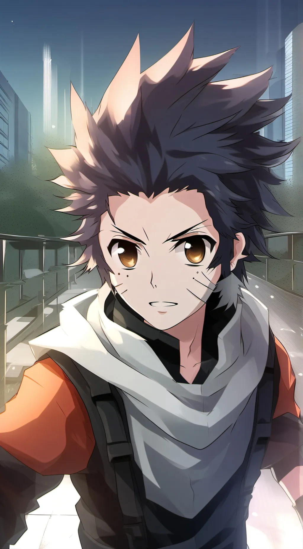 ai character: Naruto  background