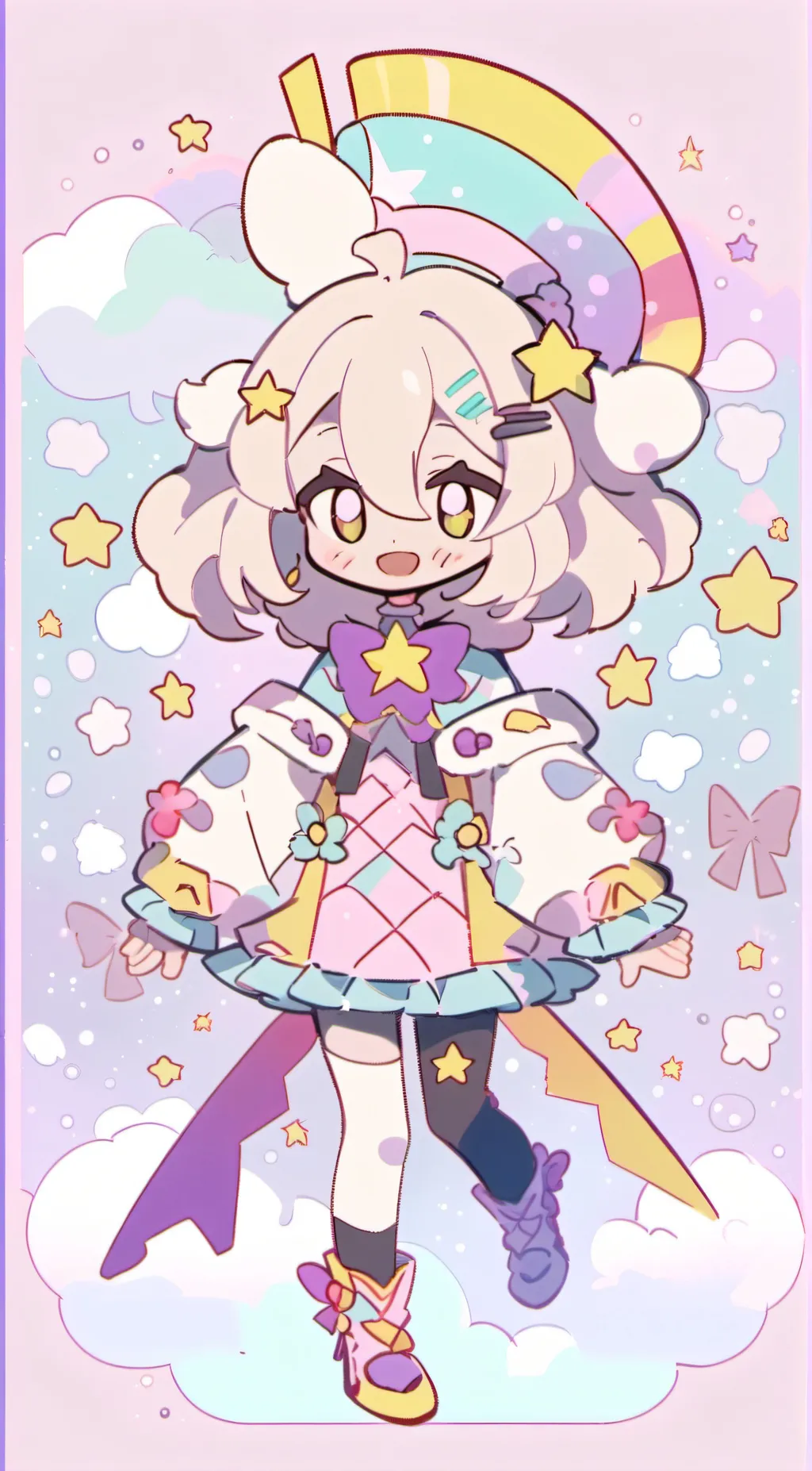 ai character: starlight background