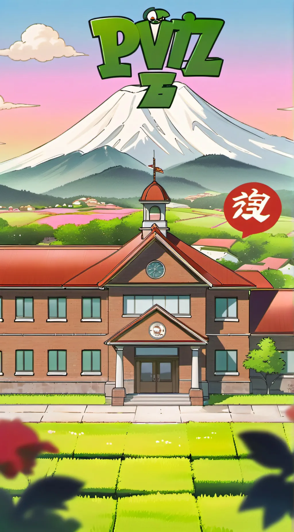 ai character: PVZ high school background