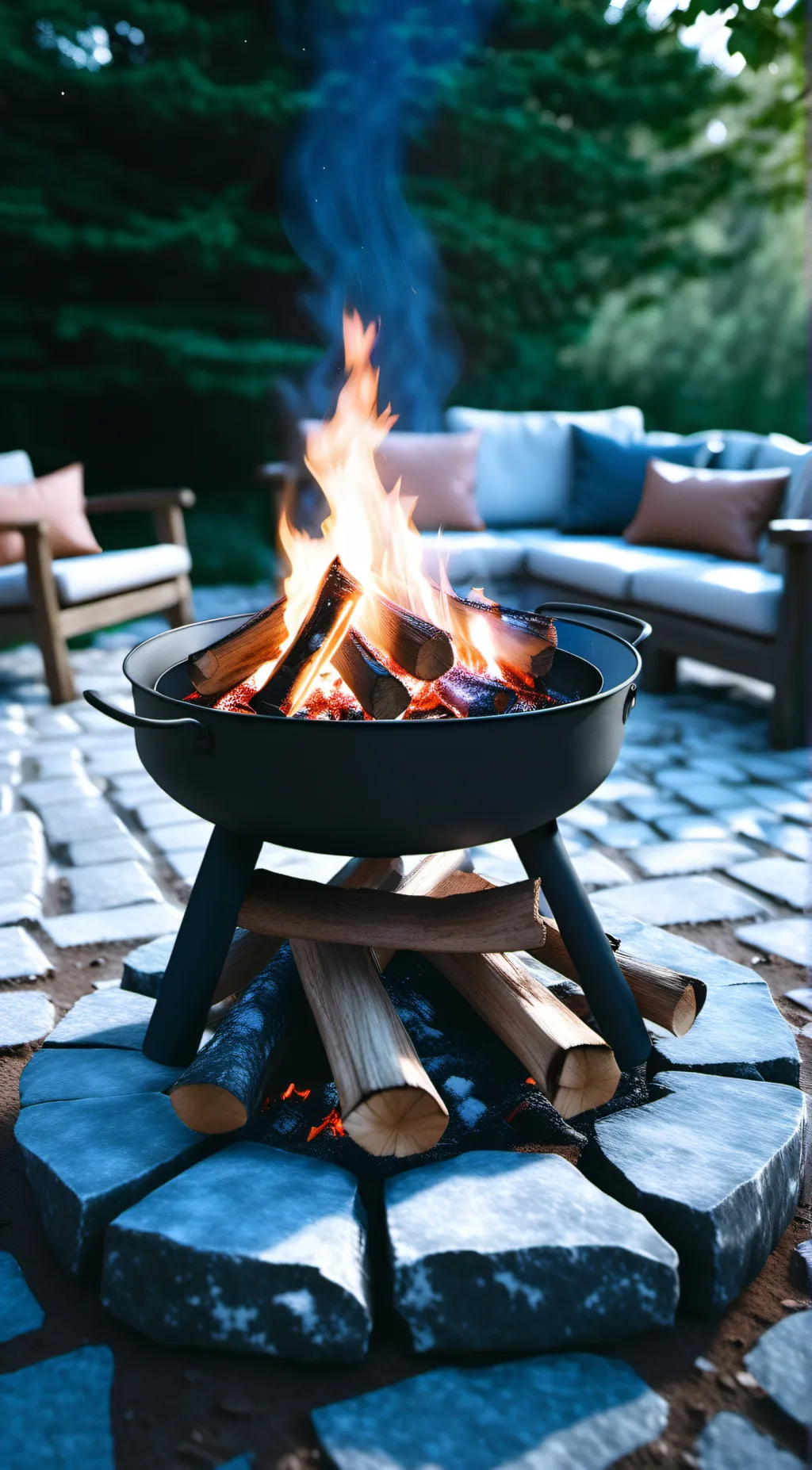 ai character: Campfire of woes background