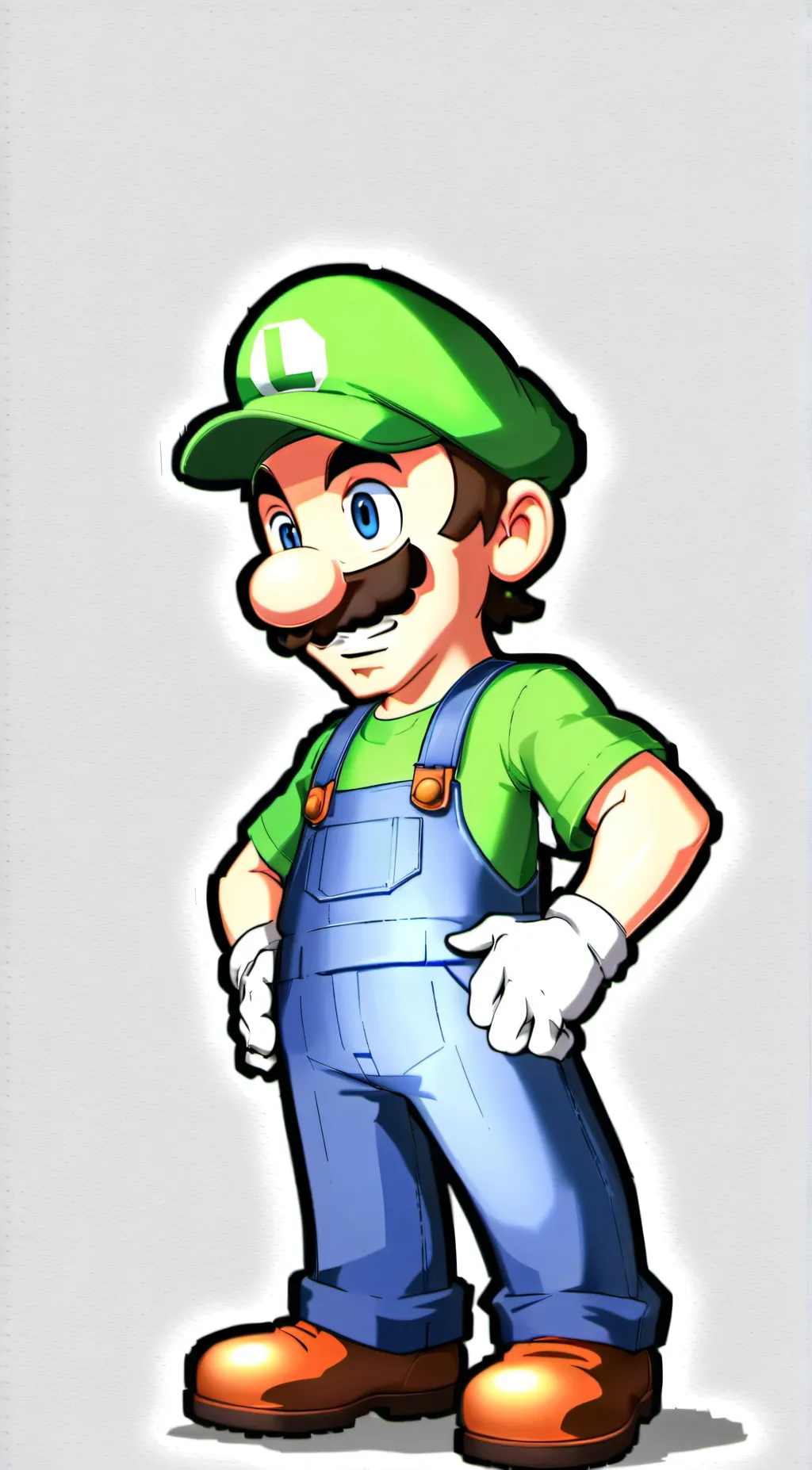 ai character: SMG4 Luigi background